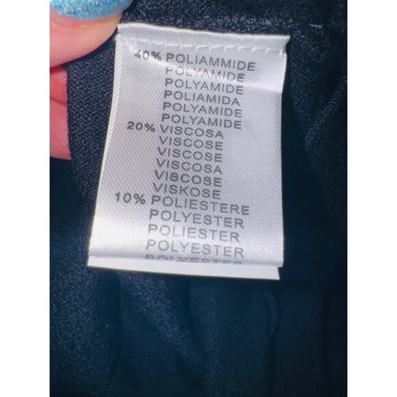 M&V Mickey Mouse Lightweight Oversize Knit Sweater Tunic Black/Silver Glitter M - Picture 10 of 12